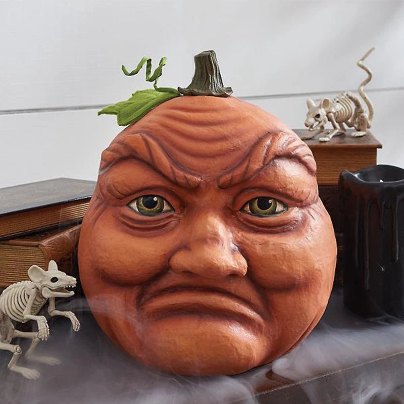 Artificial Pumpkin Statue for Garden Decoration, Pumpkin Face, Monster, Party Decoration, Expression-Serilas