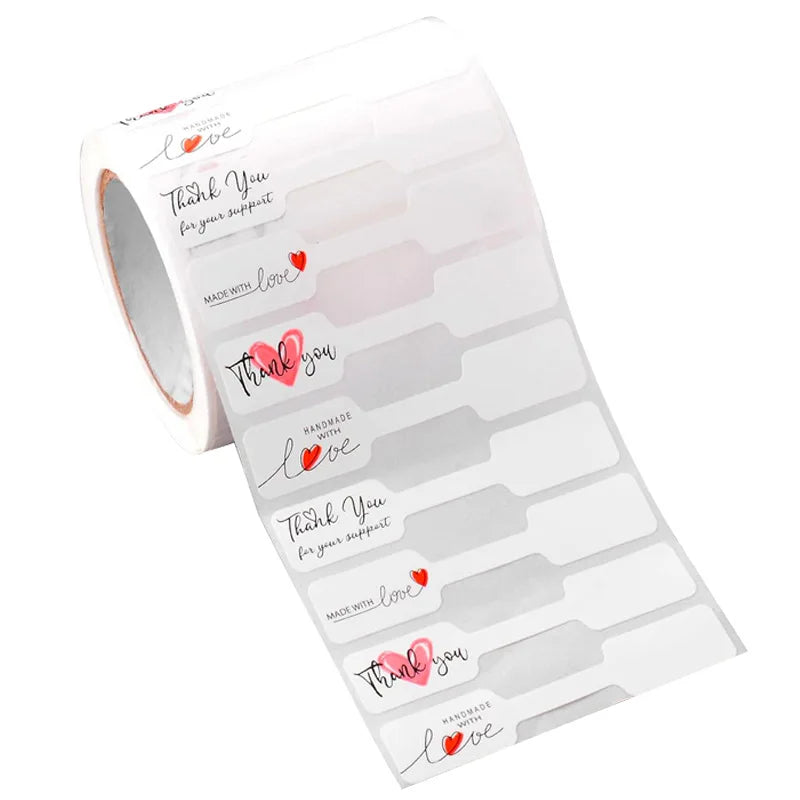 500pcs Paper Self Adhesive Ring Price Tags Stickers Blank Bracelet Price Labels Necklace Display Diy Jewelry Packaging Supplies-Serilas