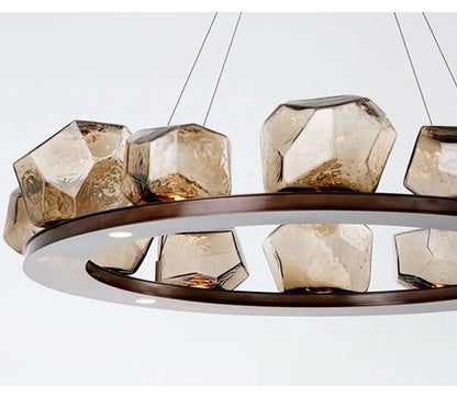 RockLume™ Modern Glass Pendant Chandelier