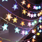 LED String Lights Outdoor Star Chain Lights Garland Lights Bulb Fairy Lights Party Home Wedding Garden  Decor-Serilas