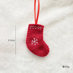 Christmas Tree Snowflake Gift Decoration Pendant Wool Felt Gingerbread Handmade DIY Accessories Christmas New Year Decoration-Serilas