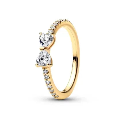 2025 HOT Princess 925 Silver Bow Rose Flower Love Eternal Crown Ring Suitable for Women's Birthday Wedding Gifts-Serilas