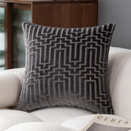 Pillow Cover Cut Velvet Geometric Creative Decoration Cushion Cover 45x45-Serilas