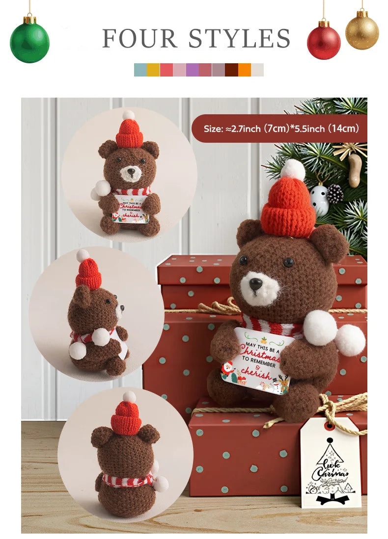 Christmas Positive Crochet Gifts Handmade Crochet Animals Dolls Christmas Gifts for women, Men, Mom, Dad, Teacher, Friend-Serilas
