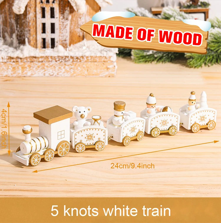 Christmas Train Merry Christmas Decorations For Home 2025 Cristmas Ornament Xmas Navidad Noel Gifts Happy New Year 2026 Gifts-Serilas