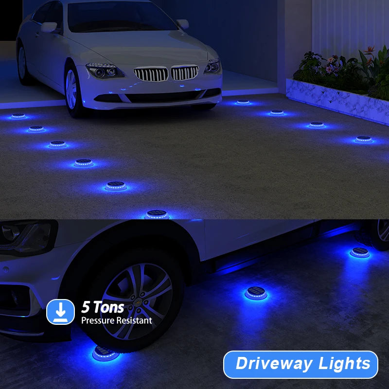 6 Packs Solar Driveway Lights Solar Dock Lights 