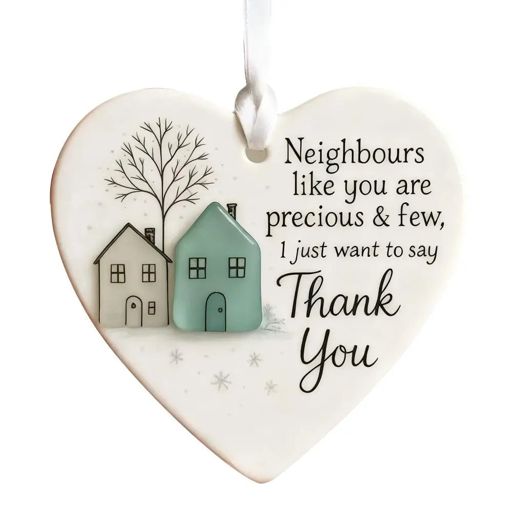 Thank You Gifts for Neighbor Christmas Ornament Old New Neighbor Welcome Gift for Neighbors Birthday Neighbor Moving Away Gifts-Serilas