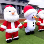 Inflatable Santa Claus Snowman Deer Mascot Costume Adult Fancy Dress Christmas Party Kawaii Mascot Costume Carnival Costumes-Serilas
