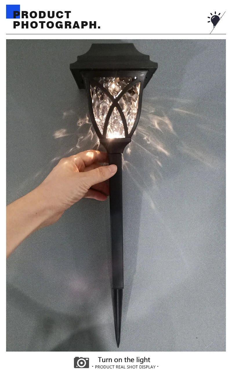 8 Pack LED Solar Courtyard Lamp Outdoor Waterproof Lawn Lights Solar Garden Paths Lane Landscape Lighting Decorative Lights