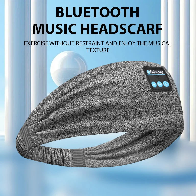 Fone Bluetooth Earphones Sports Sleeping Headband Elastic Wireless Headphones Music Eye Mask Wireless Bluetooth Headset Headband-Serilas