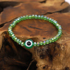 Multicolor Crystal Beaded Elastic Bracelets for Women Boho Jewelry Evil Eye Charm Bracelet Female Girl Gifts Wholesale-Serilas