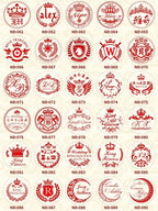 Ornament wreath Name Wedding Customized Wax Stamp Initial stamp,DIY Ancient Seal Retro Stamp,Personalized designVintage Wax Seal-Serilas