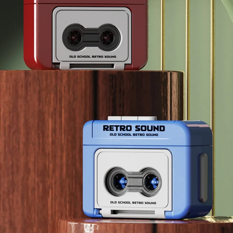 Mini Retro Recorder Keychain Can Record And Play Music Fun Music Box Pendant Personalized Couple Gift For Girlfriend New 2025-Serilas