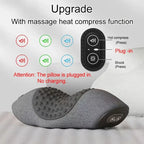 Electric Neck Massager Pillow Cervical Stretcher Heating Vibration Massage Back Traction Orthopedic Sleeping Pillows Support-Serilas
