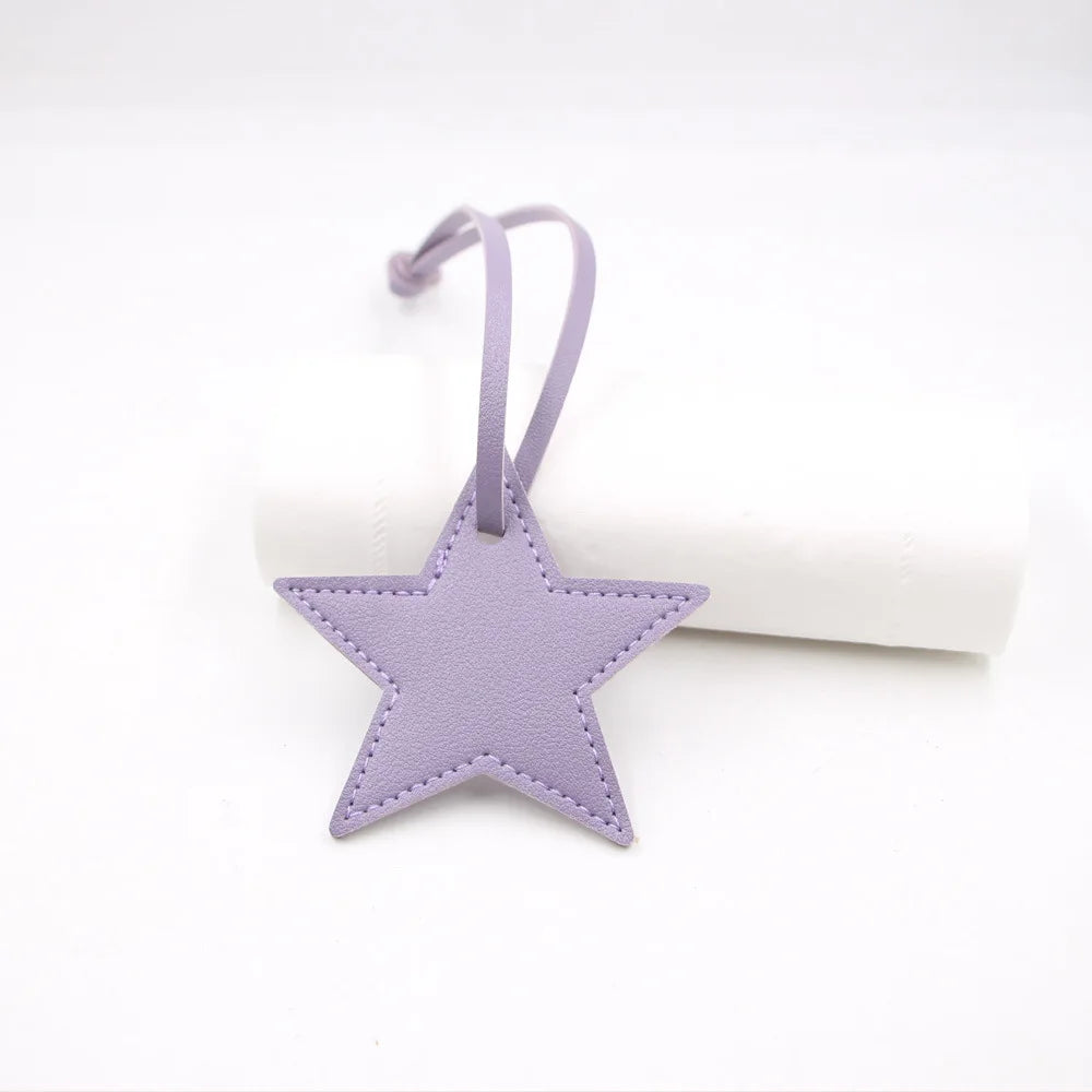 Personalized Letter Lucky Star Pendants For Bags Popular DIY Gift Custom Name Women Bag Charm Accessories Fashion Car Ornament-Serilas