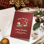 Merry Christmas Cards Set with Envelope New Year Wishes Christmas Gifts Decorative Greeting Xmas Postcards for Xmas 2025-Serilas