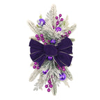 Christmas Staircase Decoration Wreath DIY Indoor Outdoor Garland Decoration With LED Decoration Prop Evening Party Dress Up Prop-Serilas