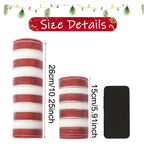 Christmas Tree Decorations Ribbon Mesh Ribbon for Wreath Bow Garland 2025 Christmas Decor Home Decor Gifts Navidad New Year 2026-Serilas