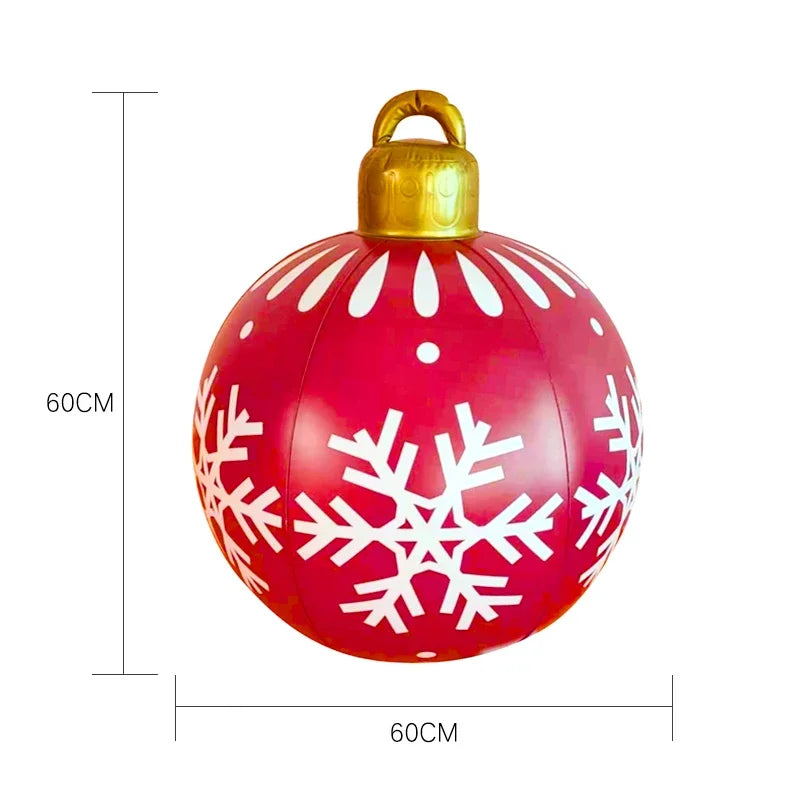 Hot Sale Outdoor Christmas Inflatable Decorated Ball Pvc Giant Big Large Balls Xmas Tree Decorations Toy Ball Without Light-Serilas