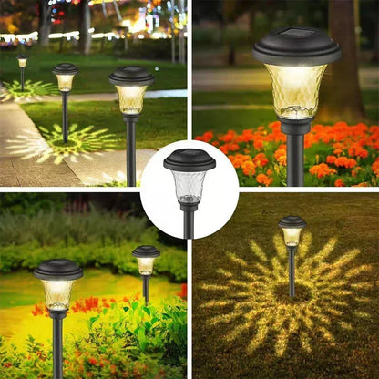 Solar Pathway Lights Outdoor Solar Yard Lamp Warm Lighting IP65 Waterproof LED Auto On Off Solar Lights for House Garden Path