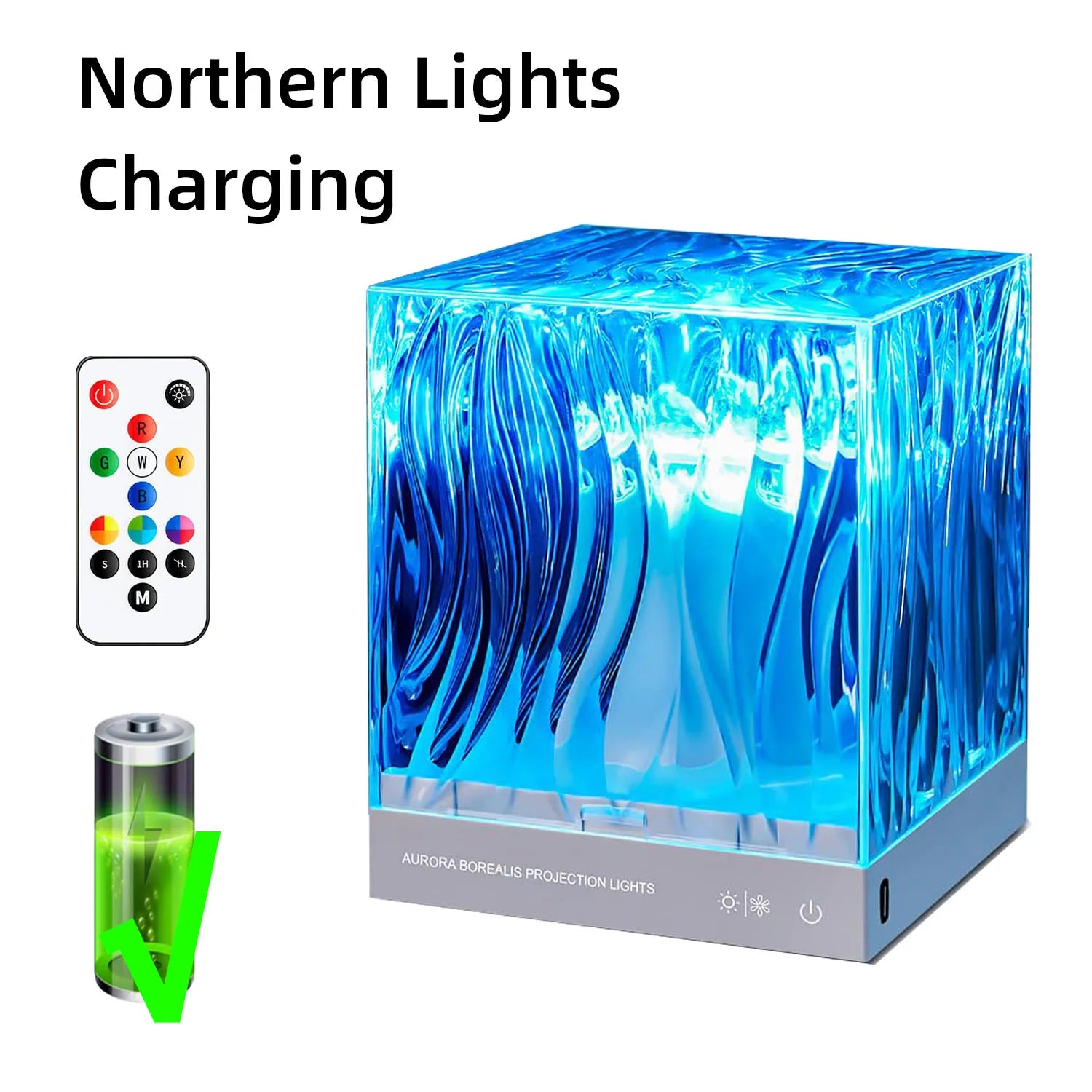 New Northern Light Starry Sky Projector Lamp Ocean Projector Lamp Bar Party Atmosphere Light Decoration Night Light Holiday Gift-Serilas