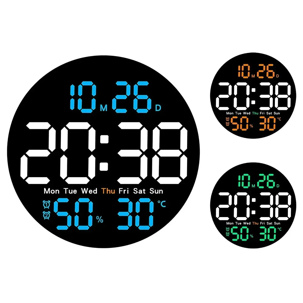 Digital Wall Clocks Large Screen With Timing Countdown Function Clocks For Home Bedroom Living Room Office Home Decoration-Serilas