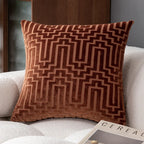 Pillow Cover Cut Velvet Geometric Creative Decoration Cushion Cover 45x45-Serilas