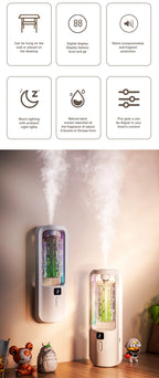 Automatic aromatherapy diffuser for eliminating odors, suitable for household use, with essential oil for air freshening.-Serilas