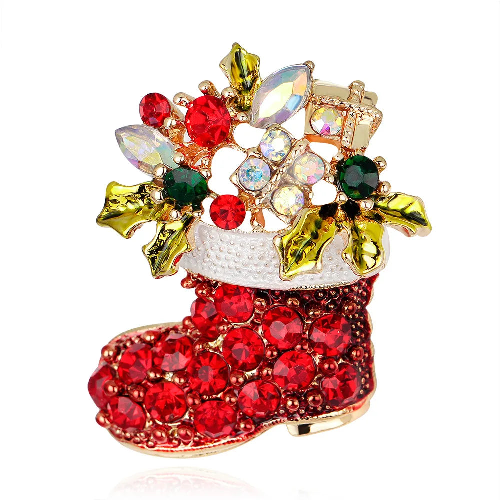 Fashionable Christmas Wreath Decoration Corsage ,31 Styles To Choose From Versatile Brooch, ,ideal Choice for Gifts-Serilas