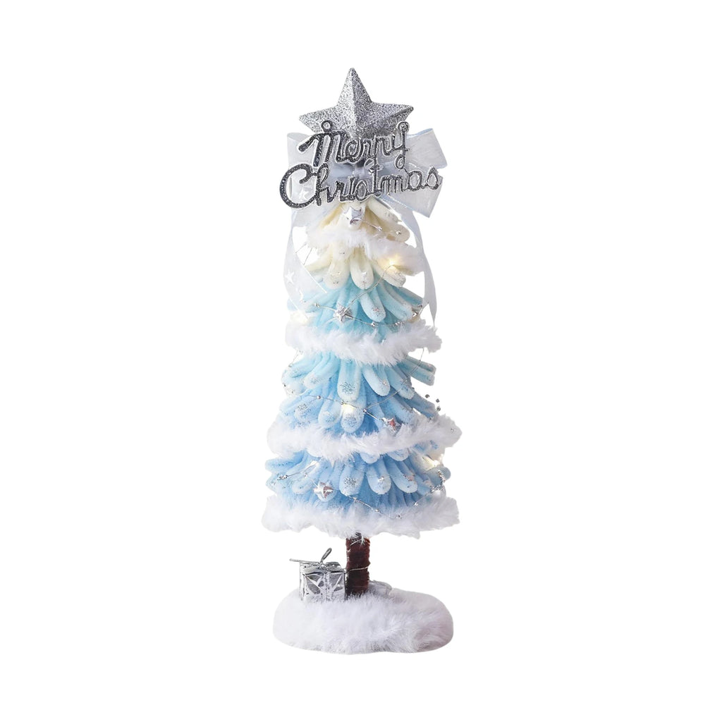 Christmas Lovely Tree Gift Holiday Tabletop Ambiance Tree Ornaments Xmas Party Tree Decoration Suitable For Family Friends-Serilas