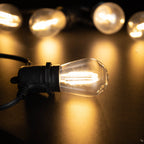 LED S14 String Lights for Outside E27 220V EU PLUG 2W Waterproof Patio Light Dimmable Shatterproof Waterproof Garden Light Decor-Serilas