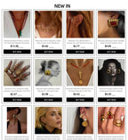 Miranda Charm Stainless Steel Heart Love Chain Necklace Water Resistant Chic Popular Romantic Korean Jewelry Gift-Serilas