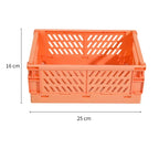 4 Color Organizing Storage Baskets Case Folding Student Desktop Basket Tape Stationery Plastic Foldable Container Storage Box-Serilas