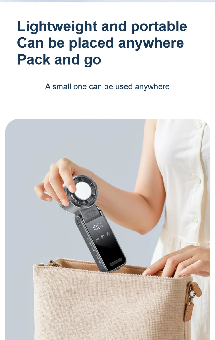 Portable Fans 29,000 RPM Collapsible Foldable TEC Superconducting Cooling Mini Portable Fan Air Cooler Minifan-Serilas