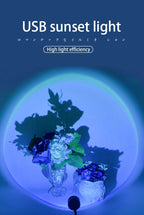 LED Sunset Lamp Nightlights USB Projector Birthday Party Decoration Mood Lights For Bedroom Living Room Wall Photography-Serilas