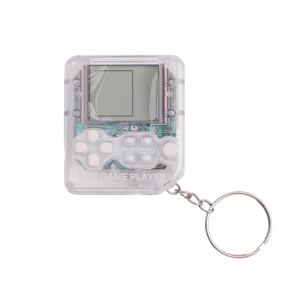 Portable Pocket Mini Classic Game Machine Keychain Children's Handheld Retro Nostalgic Game Console With Keyring Kids Toys Gift-Serilas