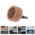 Aroma Diffuser Essential Oil Car Diffuser Wooden Carved Aromatherapy Diffuser Car Vent Clip Car Air Freshener Rituals perfume-Serilas