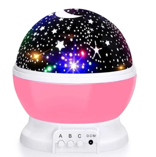 Night Lamp Projector Starry Sky Night Light Projector Baby Lamp Decor Rotating Starry Nursery Moon Galaxy Projector Table Light-Serilas