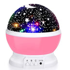 Night Lamp Projector Starry Sky Night Light Projector Baby Lamp Decor Rotating Starry Nursery Moon Galaxy Projector Table Light-Serilas