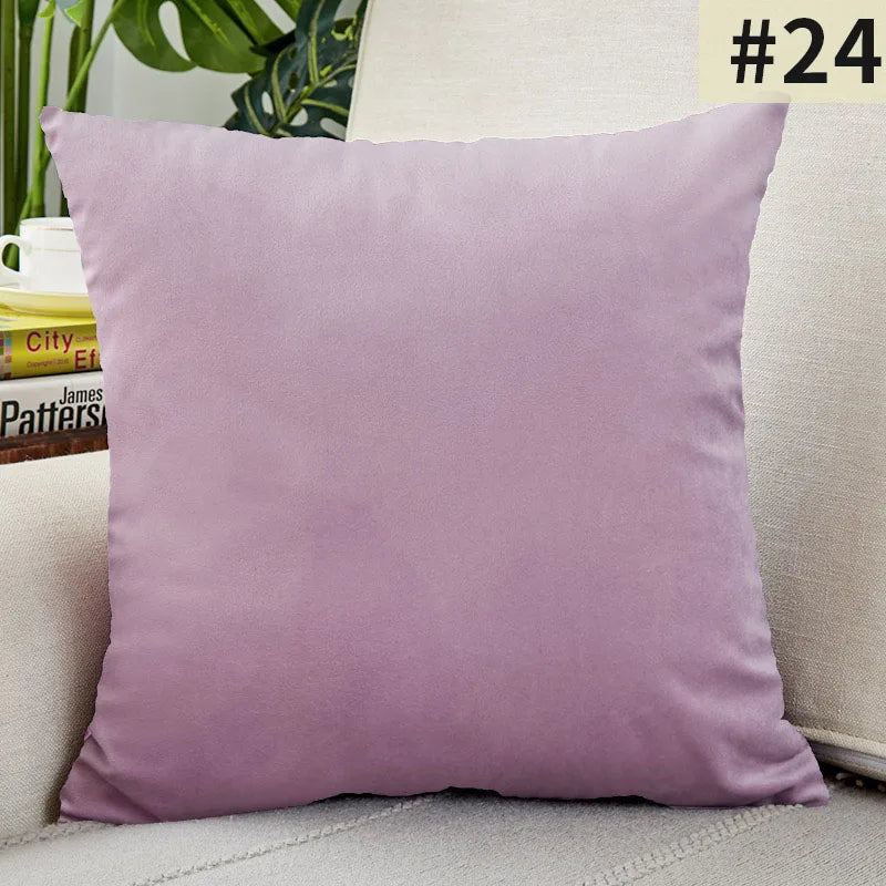 Velvet Cushion Cover Solid Color Throw Pillow Covers for Living Room Sofa Decorative Pillow Home Decor Pillowcase-Serilas
