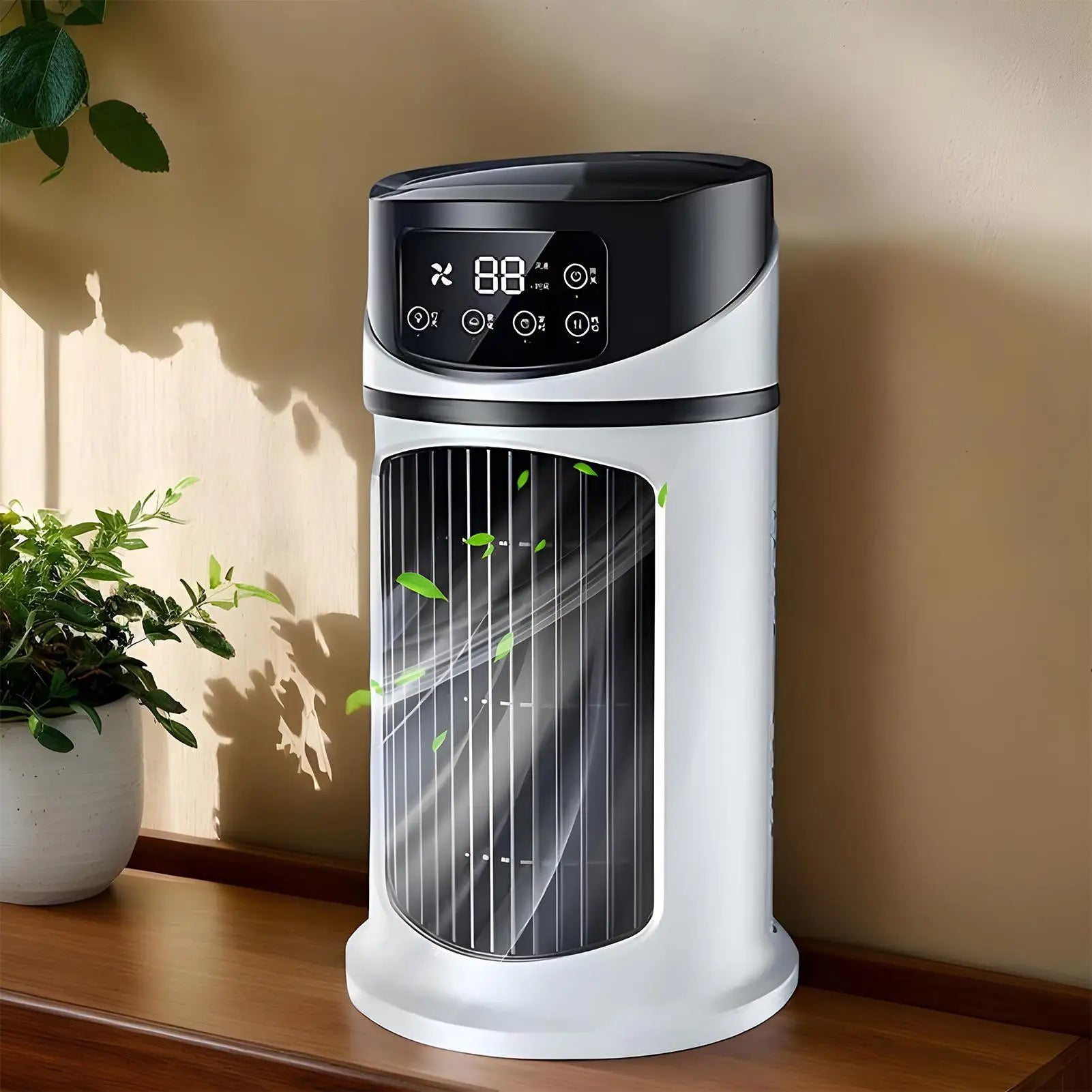 Portable AC Fan Cooler Fan Portable Air Conditioners Personal Evaporative Space Cooler with Timer Quiet Humidifier for Travel-Serilas