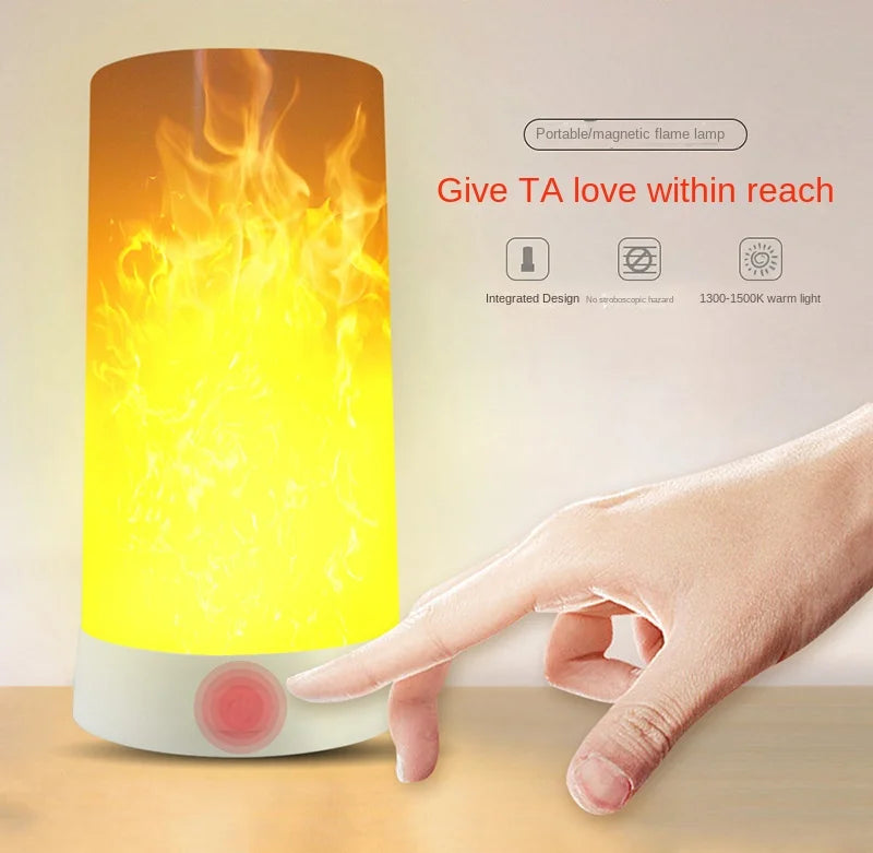 LED Flame Lamps for Room Simulated Flame Night Lights Lava Lamps Indoor Bar Ktv Wedding Decoration for Christmal New Year Gift-Serilas