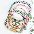 Lucky Eye Copper Enamel Turkish Evil Eye Charm Bracelet DIY Adjustable Rope Chain Bracelet for Women Men Girls Fashion Jewelry-Serilas