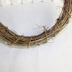 Natural Wreath 8/10/12cm Diameter Christmas Rattan Wreath Rings Braided Wreath DIY Hand-Woven Grapevine Vines Wreaths Crafts-Serilas