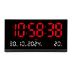 21 Inch Large Digital Wall Clock Large LED Screen Display Clock with Time/Date/Week/Temperature 12/24H Adjustable Brightness-Serilas