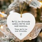 1pc Best Friend Gifts - Gift for Best Friend - BFF Birthday Gift - Christmas Gift for Besties - Funny Gift - Christmas Ornament-Serilas