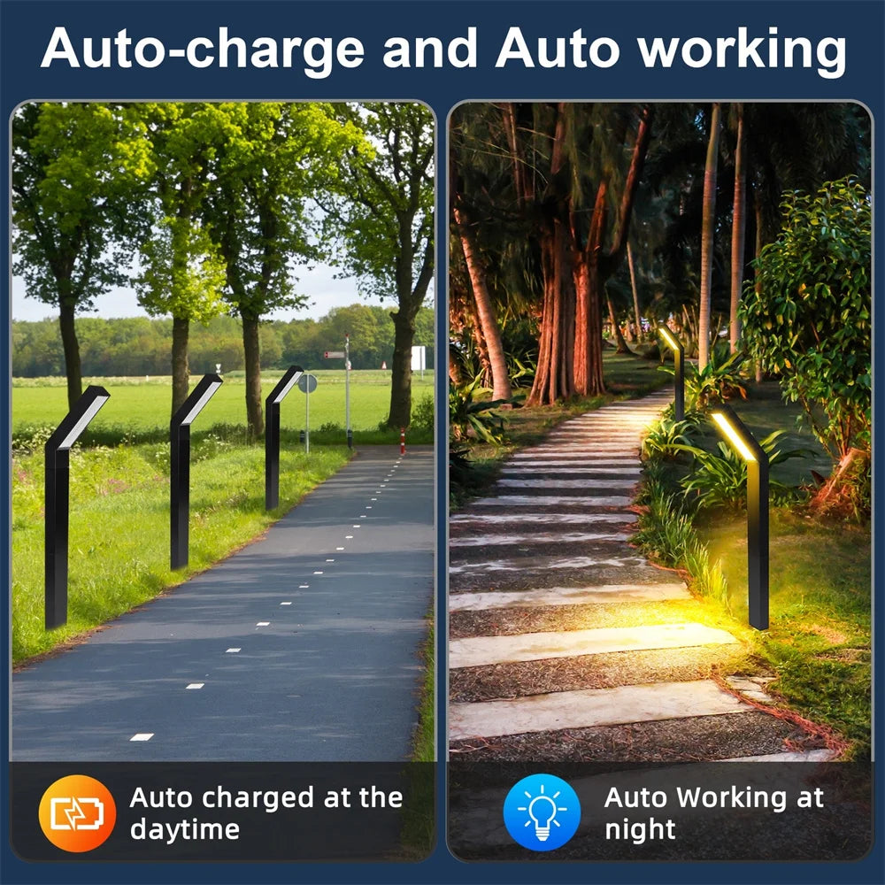 1/4 Pack Solar Pathway Lights Outdoor Solar Lights 