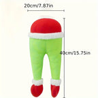 Christmas Tree Decoration Plush Door Decoration Santa Elf Legs Decoration Home Hanging Ornaments Children Gift Surprise Supplies-Serilas