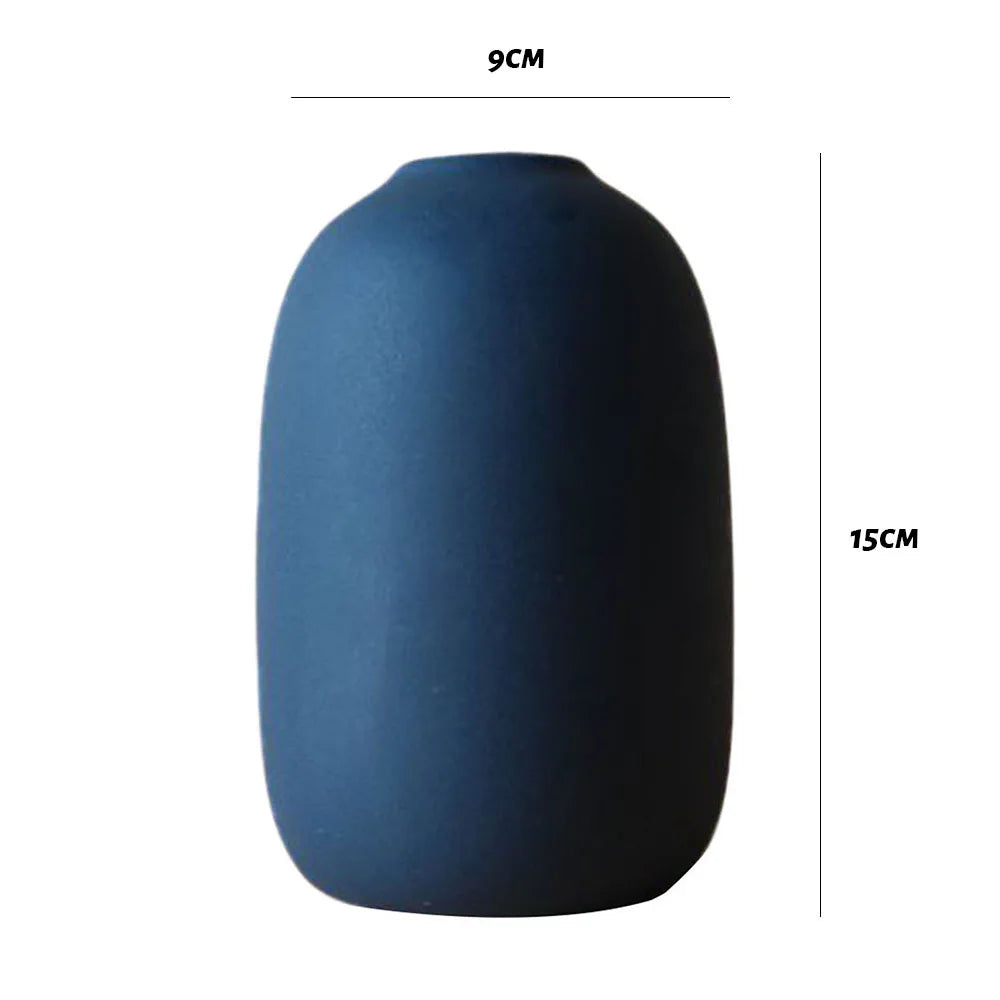 Nordic Ceramic Vase  Decoration Dry Flower Arrangement Home Furnishings  For Table Shelf Dining Room-Serilas