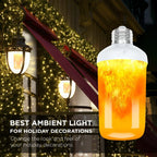 LED Flame Bulbs E27 E26 E14 B22 85-265V 220V 110V LED Flame Effect Fire Light Bulb 12W Flickering Emulation Decor LED Lamp-Serilas
